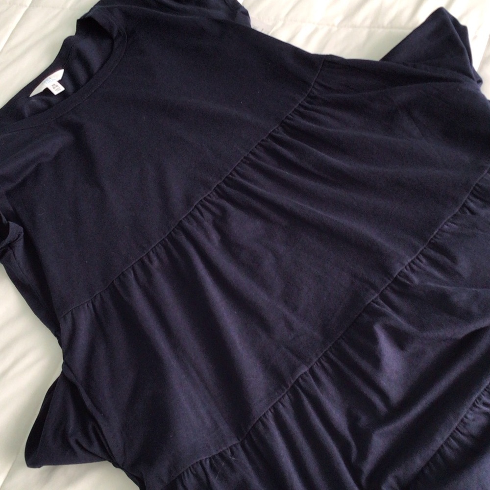 Time and Tru - Women’s Navy Blue, Short Sleeved, Casual Dress - Picture 10 of 11
